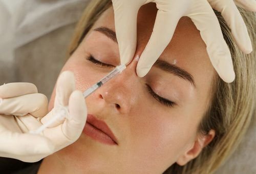 injection into top of head