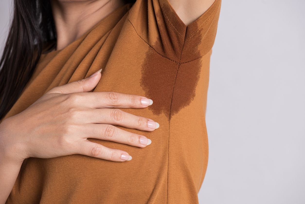 sweating through shirt